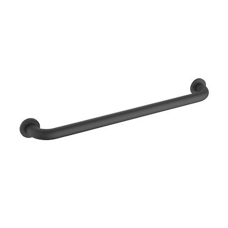 Kibi Circular 24-Inch Stainless Steel Grab Bar - Matte Black KGB1024MB
